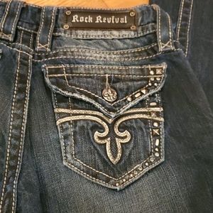 Rock revival jeans size 27 easy boot